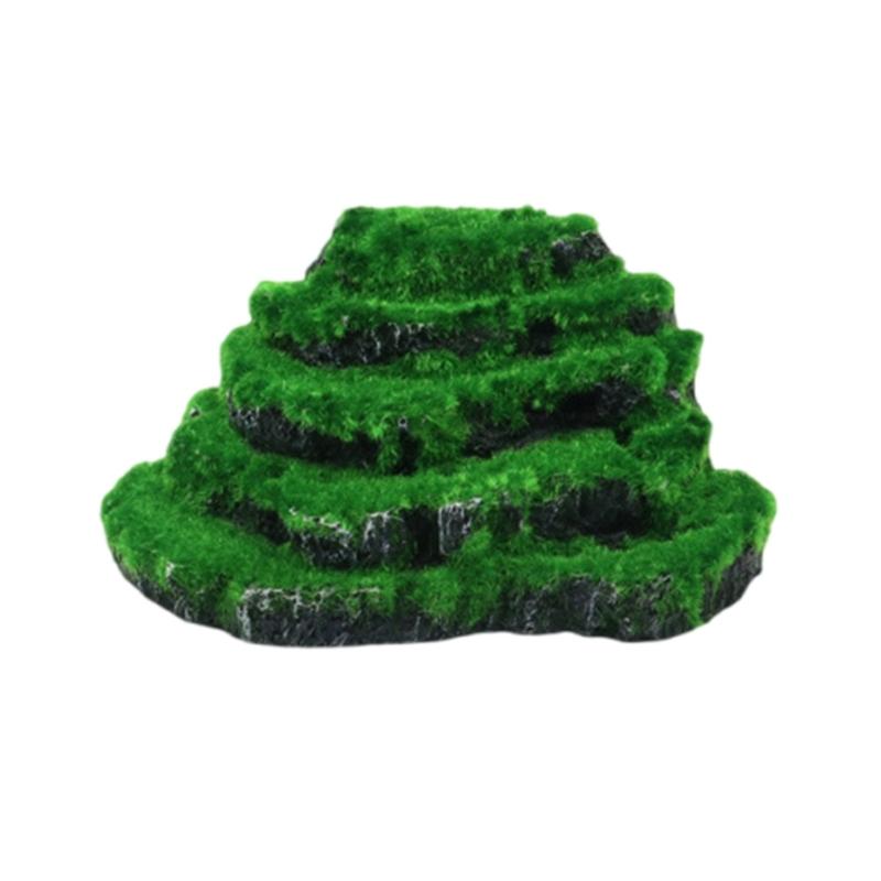 Terraced Mountain Aquariums Ornaments Resins Realistic for Fish Tanks Decoration Enthusiasts Enhances Natural Scenery 1