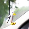 Trendy Swing Duck Rearview Mirror Pendant - Cute Car Interior Decoration