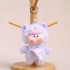 Plush Animal Cosplay Baby Doll Toys Kawaii Keychain Women's Bag Pendant Plush Keychain Student Backpack Decor Kids Birthday Gift
