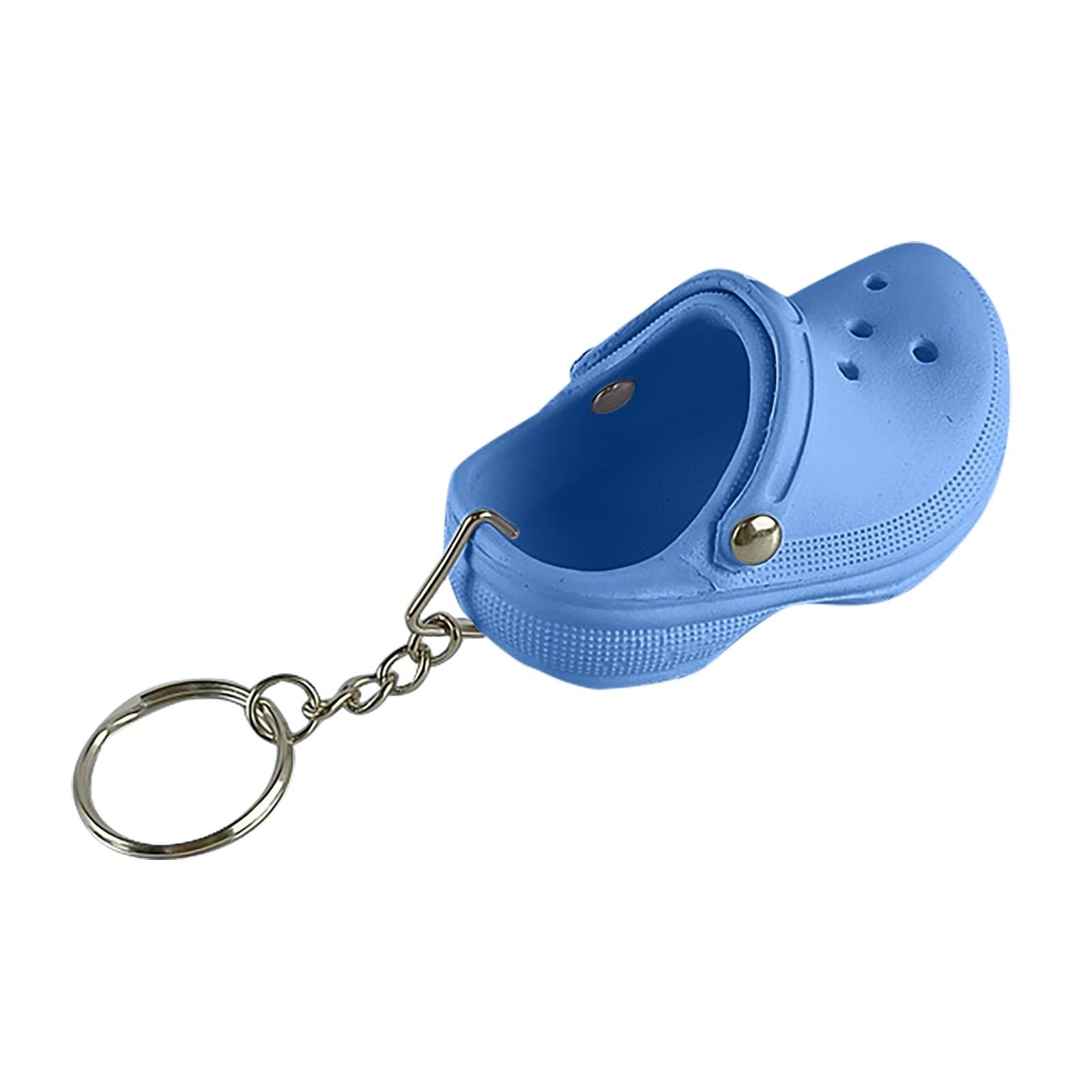 

Брелок для обуви, подвеска для школьной сумки, тапочка, брелок для ключей, подвеска в подарок One Size светло-синий
