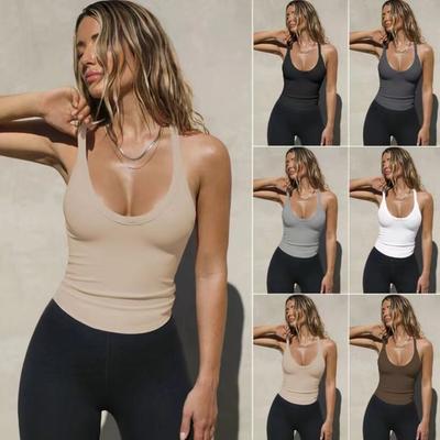 Women's Sexy Slim Fit Tank Top, Trendy Streetwear Style Inner Base Layer, Casual Fashion Bottoming Shirt for Daily Wear