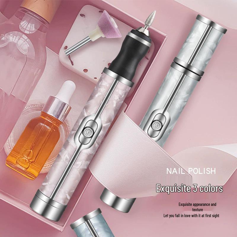 Portable Rechargeable Nail Grinder & Polisher - Professional Manicure Tool for Dead Skin Removal