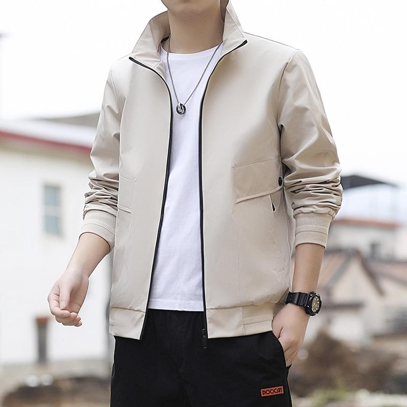 Jacket Men's Spring and Autumn Casual Trendy Brand Fashion Boys' New Handsome Versatile Jacket Loose