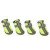 Dog Warm Boot Waterproof Breathable Reflective Prevent Slip Soft Sole Puppy Shoes for Outdoor Green
