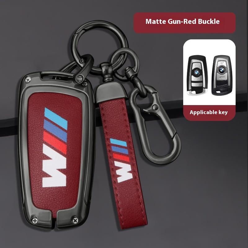For BMW M E39 E46 E60 E90 F25 F15 F10 F20 F30 F01 G05 G20 X1 X3 X5 Car TPU Zinc Alloy Key Case Bag Car Key Chain Metal Key Shell