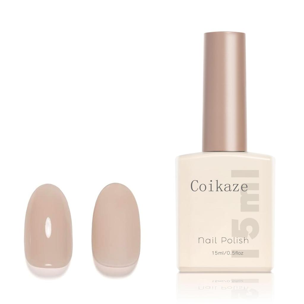 Coikaze Gel Nail Color Transparent Sheer Color Single Large Capacity Suitable for Beginners and Single Color 12 Natural Faces Gel, Gel, Color, 15ml,