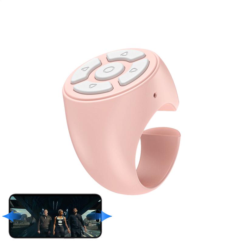 Scrolling Ring Wireless Finger Shutter Remote Control Page TurnerMobile Phone Controller Bluetoothcompatible For Home Travel Car