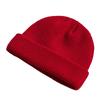 Autumn and winter versatile knitted melon fur hat solid color knitted hat warm damp wool hat