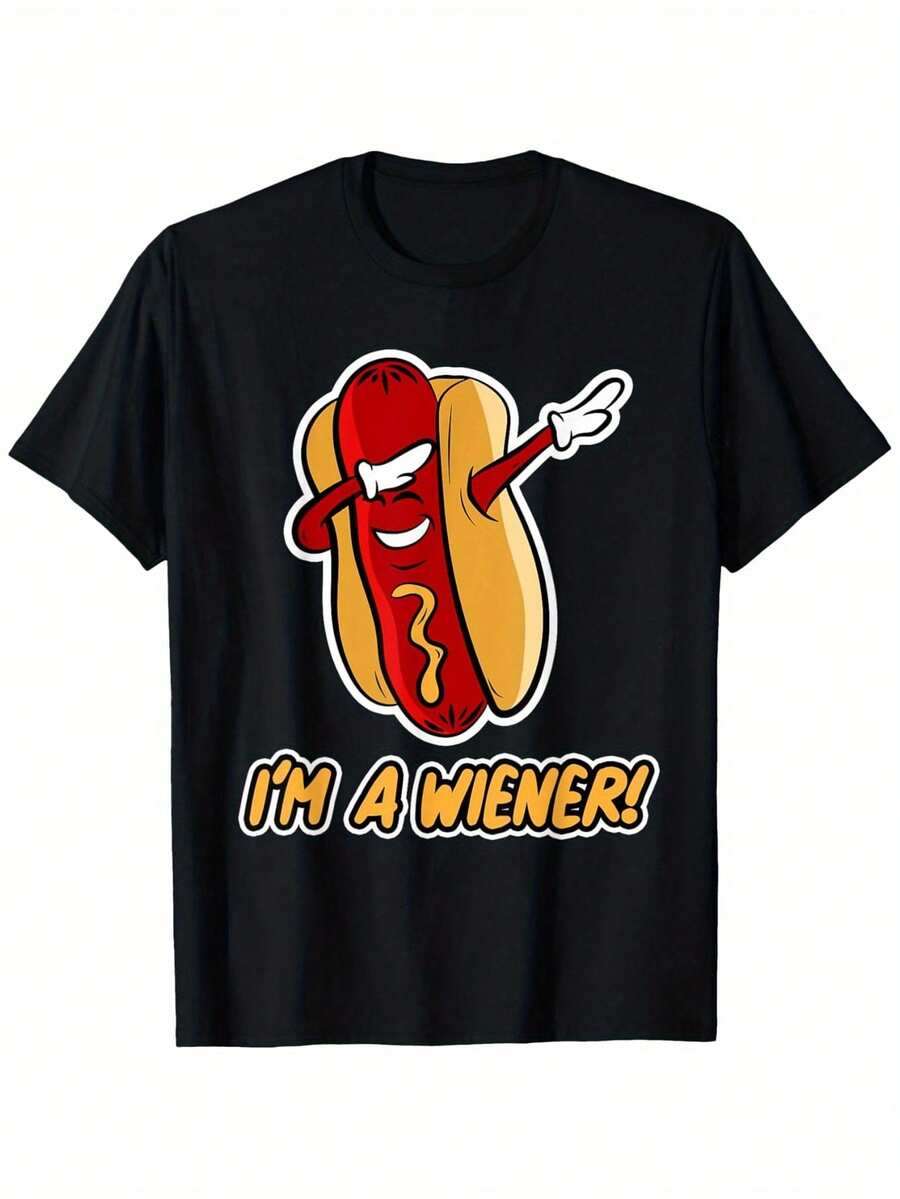 Hot Dog I m A Viennese Printed T-Shirt, Unisex s Printed T-Shirt XXL