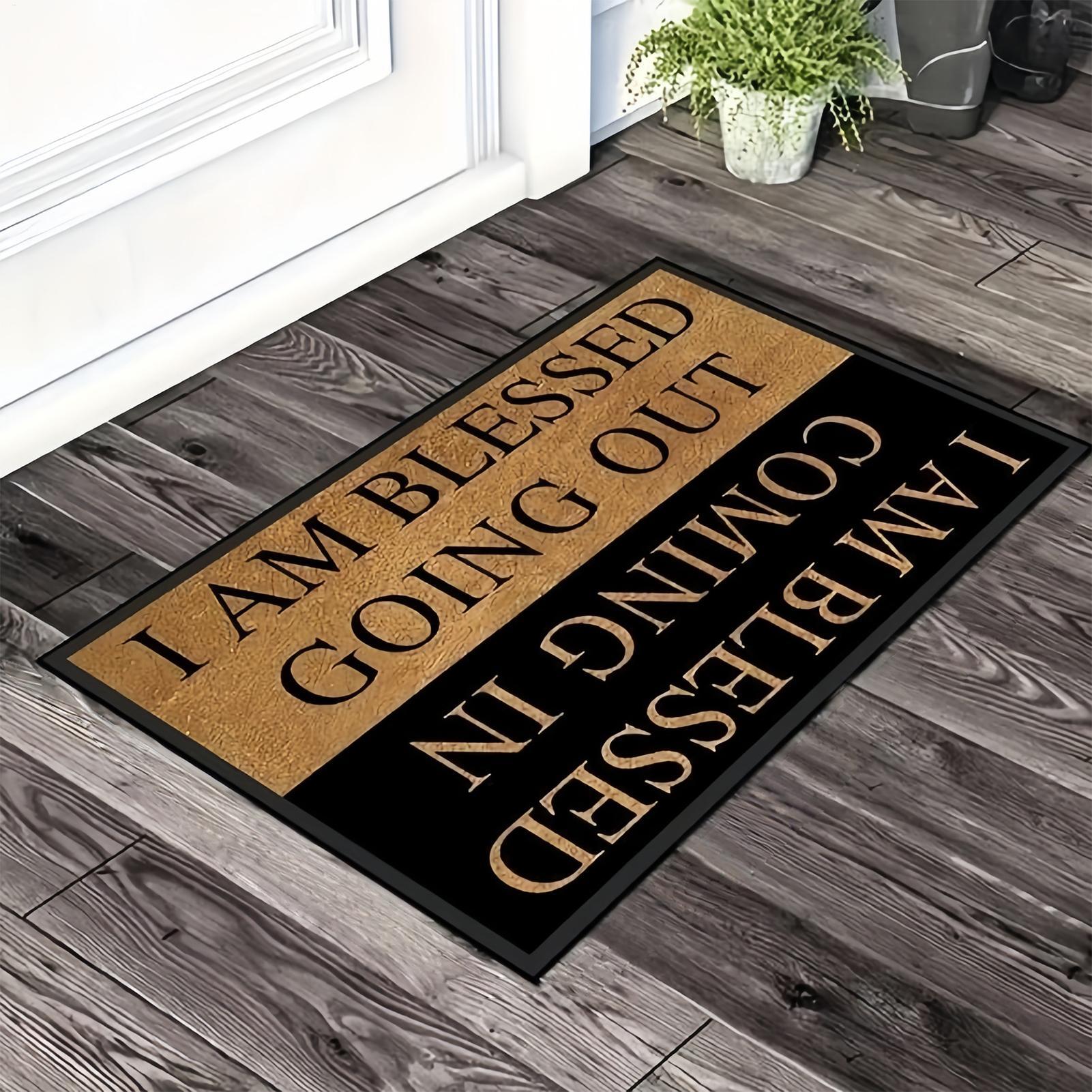 

Front Door Rug Outside Door Mats Heavy Duty Doormat With Greeting Message For Porch Apartment Patio Garage Indoor Kitchen Garden China Mainland