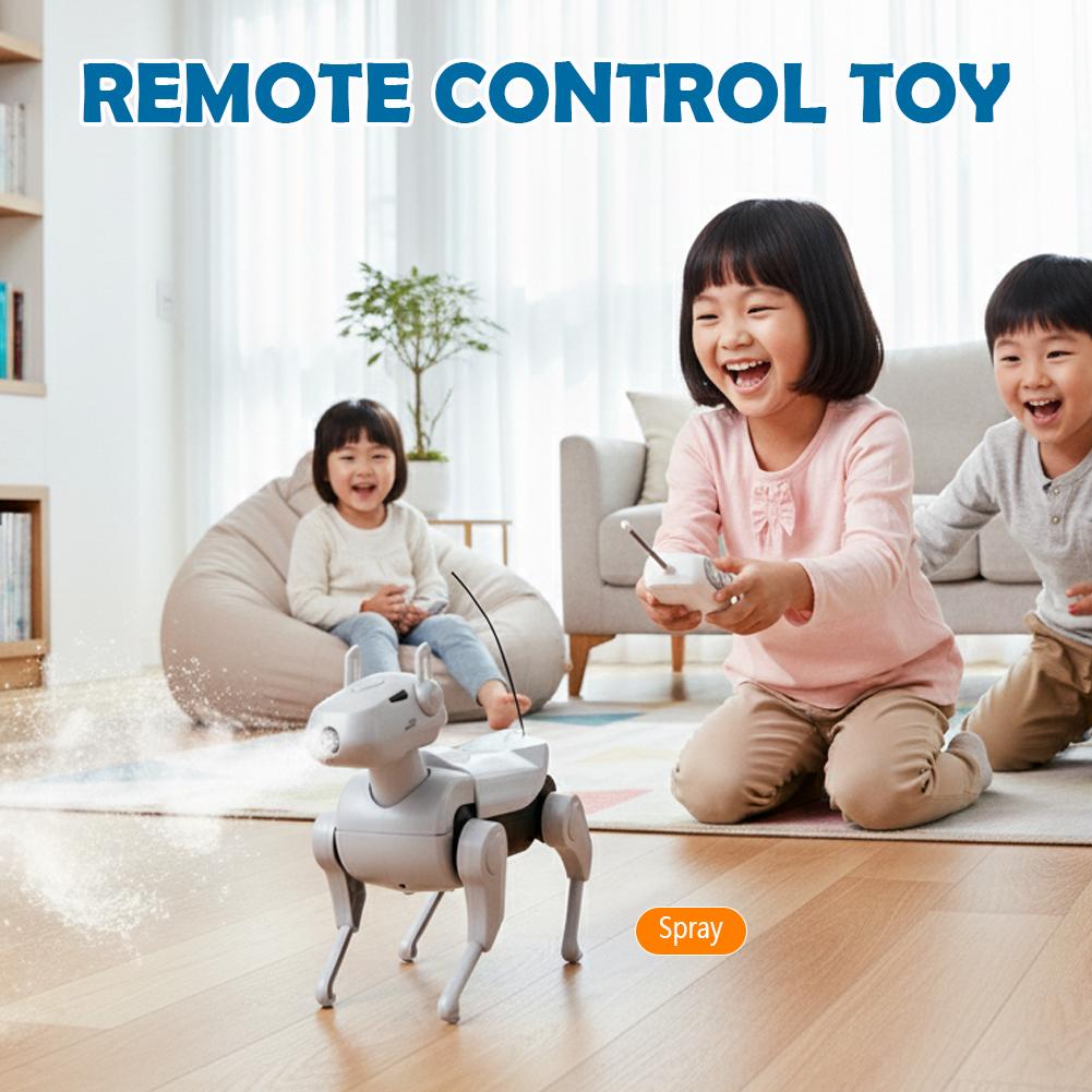 Diy Remote Control Robot Dog Toy Mechanical Dog Building Blocks Toys Assembly Jigsaw Puzzle Toys Educational Toys For Child R7K0