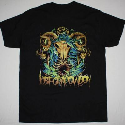 JOB FOR A COWBOY GOAT SKULL  Black Unisex Tee All Size S To 5Xl BT452 Unisex T-Shirt