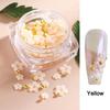 Flower Nail Part Camellia 3D Rose Nail Charm Aurora Rhinestones Flatback Gems Stones Decor Nail Art Manicure