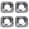 Cover Square 10Pcs Round Gas Cooker Burners Stove Bib Aluminum Foil Anti-oil Mat