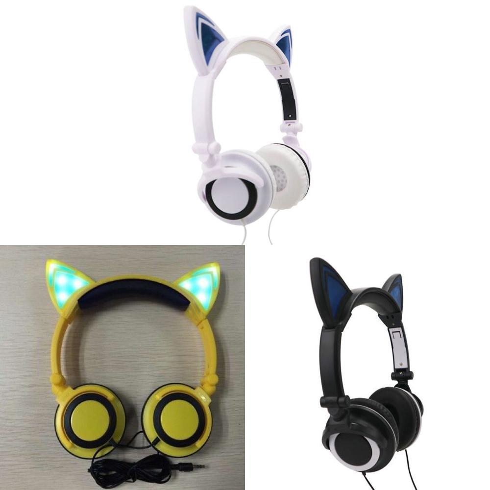Cat Ear Series Charging Led Gaming Headphones With Microphone For Teens And Esports Enthusiasts
