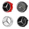 For Mercedes Benz Amg 4pcs 75MM Black Red Raised Car Styling Wheel Center Cap For Mercedes Benz AMG A0004000900