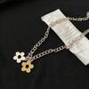 Flower Pendant Necklaces Small Flower Chokers Chain Necklaces Girls Women Jewelry Alloy Material Party Accessories