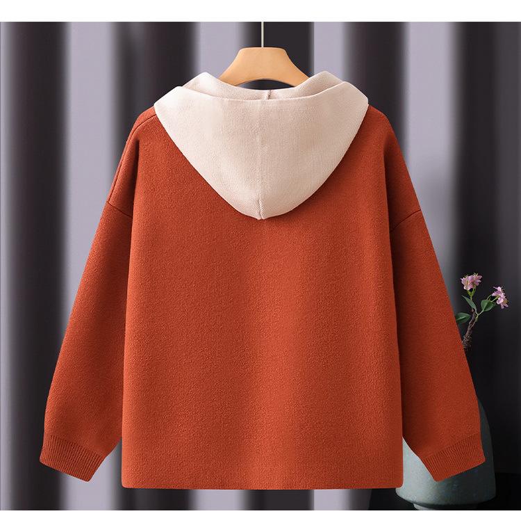2025 New Style Autumn Knit Zip-Up Cardigan for Middle-Aged & Elderly Women