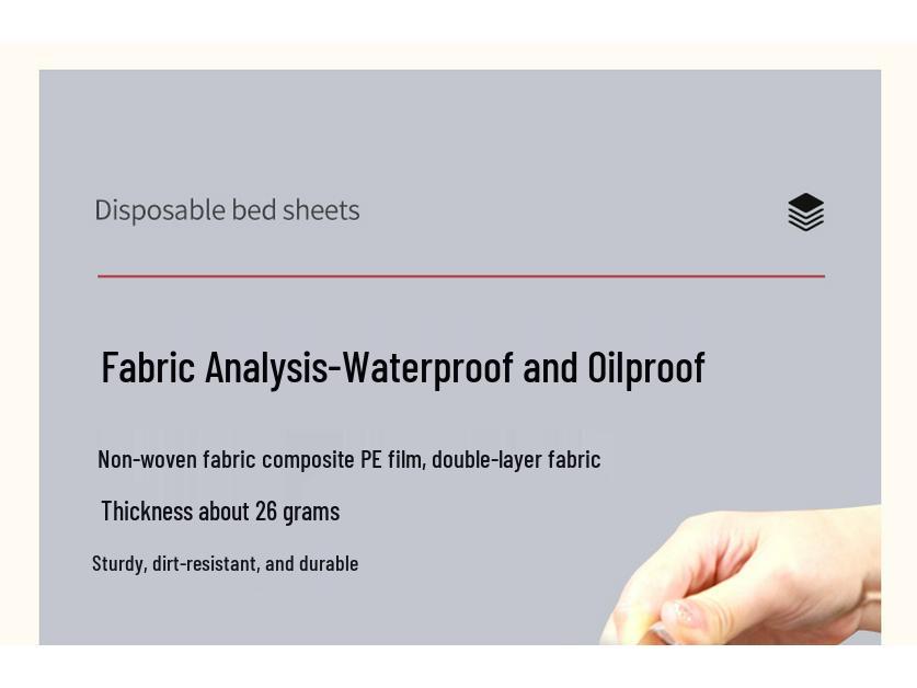 100 Disposable Waterproof & Oilproof Massage Bed Sheets with Hole – Breathable Non-woven Fabric