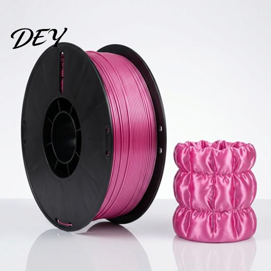 No Clogging Filament Silk PLA 3D Printer 1.75mm, 1Kg Spool, Low Warping Accessories for Printing Projects, Neatly Wound FDM Supplies