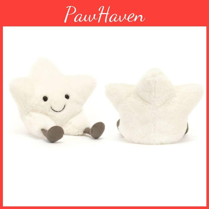 Jellyca Amuseables Cream Star Plush Toy With Pp Cotton Filling For Teens And Adults
