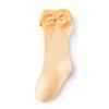 Children's Calf Socks Spring Summer New Solid Color Children's Socks Bowknot Candy Color Princess Socks