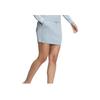 adidas Solid Color Slim Fit Golf Knit Casual Skirt Women Miracle-Blue IA2792