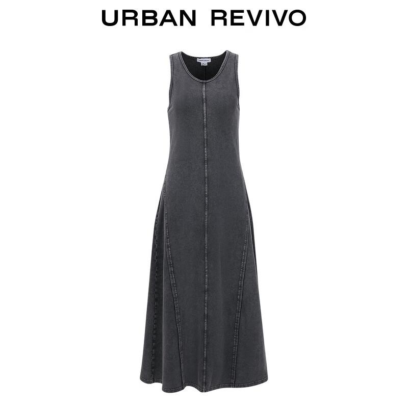 UR 2025 Summer Distressed Washed Sleeveless Dress