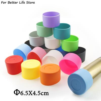 For Better Life 1Pc 6.5cm Soft Silicone Cup Bottom Sheath Protector Sleeve For Glass Water Tea Bottle Anti Damage Accessories