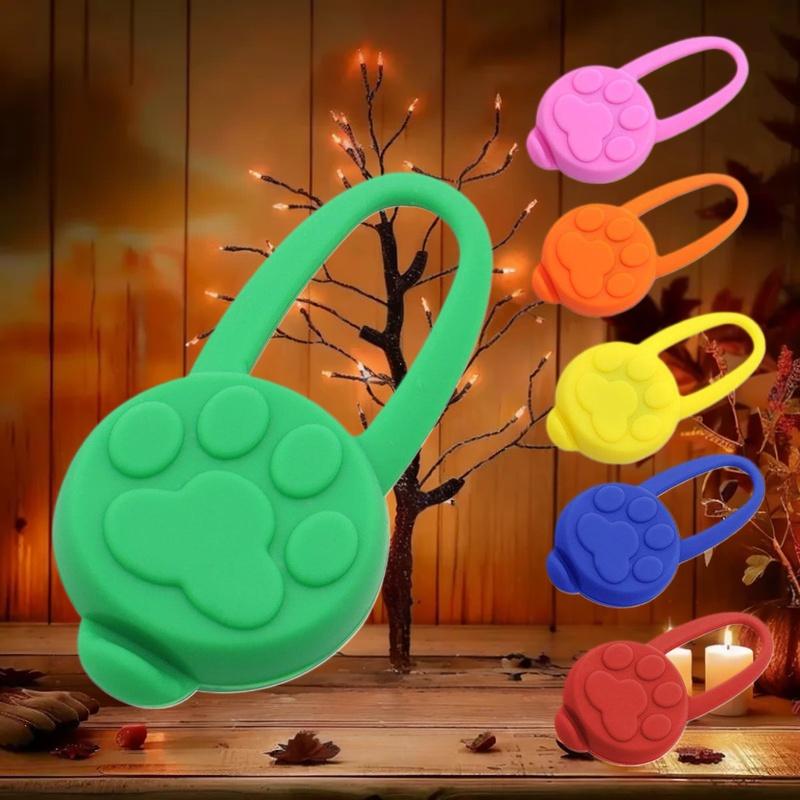 LED Night Light Pendant for Dogs Glowing Dog Tag Anti-Lost Safety Light Outdoor Night Walking Dog Collar Accessory