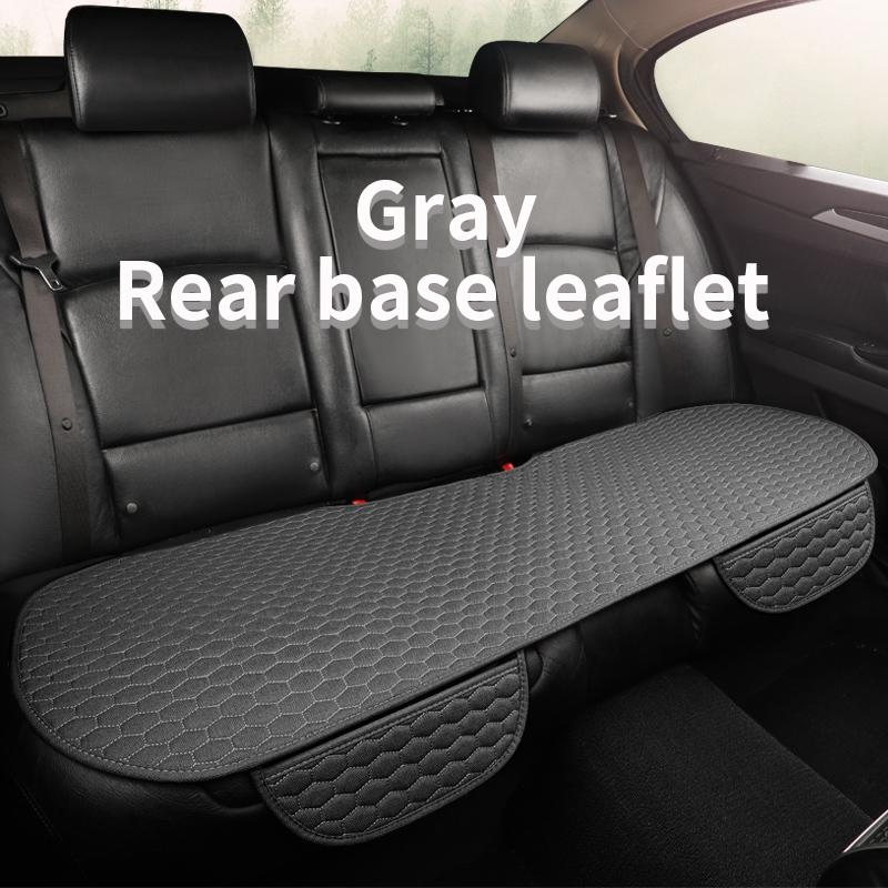 Flax Car Seat Cover Four Seasons Front Rear Linen Fabric Cushion Breathable Protector Mat Pad Auto Accessories Universal