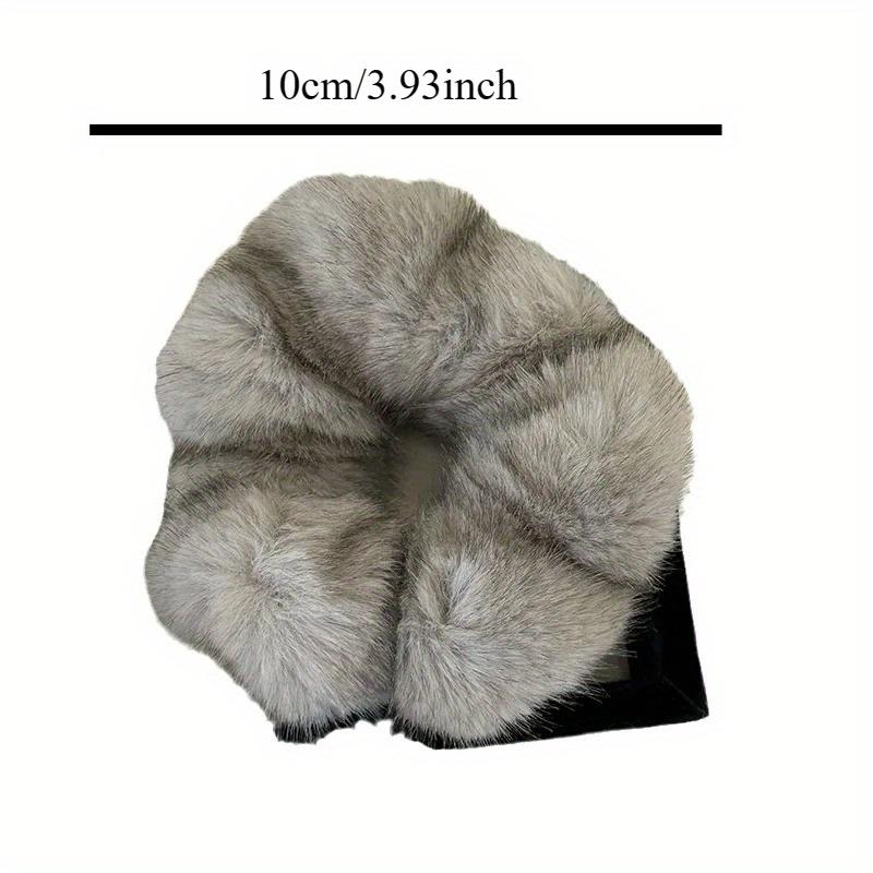 Autumn Winter Plush Large Scrunchies Elastic Hair Band New Fashion Fluffy Headband Headdress Female Accessories
