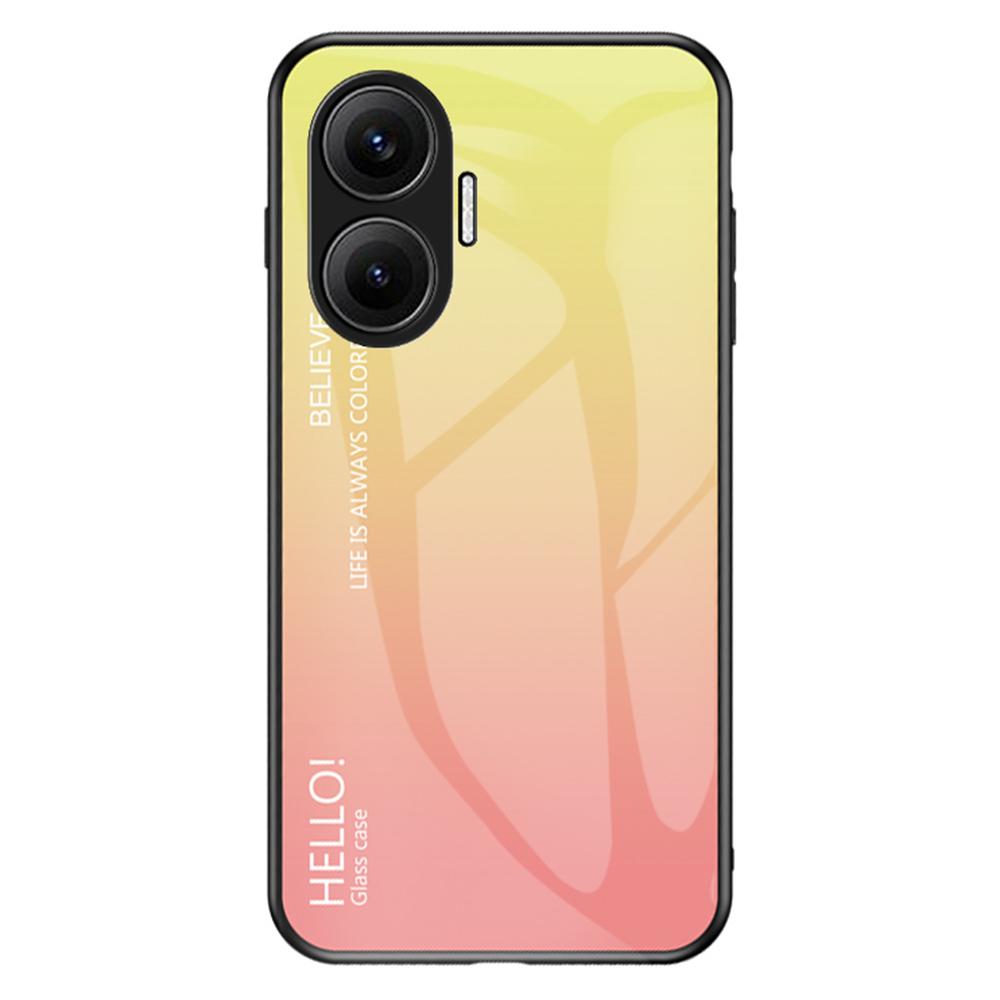 For Xiaomi Poco F7 5G/Redmi Turbo 4 Pro 5G Case Anti-Scratch Tempered Glass+PC+TPU Phone Cover