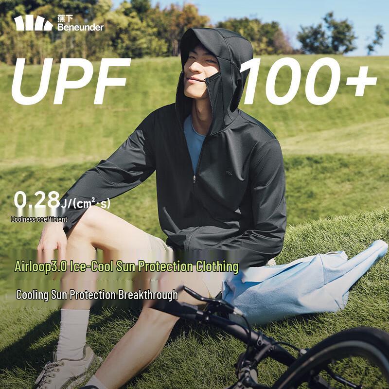 Beneunder Men s Ice Silk Cooling UV Protection Jacket AL936 XL