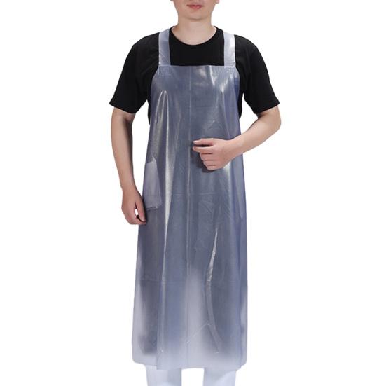 

Knee Length Work Apron Kitchen Cooking Apron with Pocket Waterproof Oil Resistant Chef Apron for Men Women чистий
