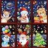 Christmas Stickers, Snowflake,Elk,Snowman,Santa Claus for Door, Wall, Window, Decoration Display