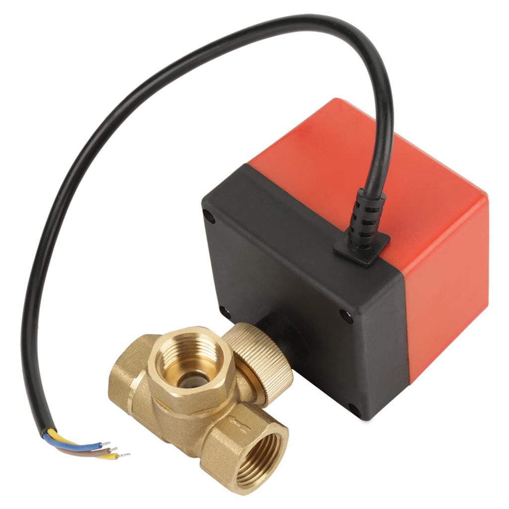 G12" DN15 Ottone 3 Vie 220VAC Valvola Elettrica a Sfera Motorizzata per Controllo Flusso