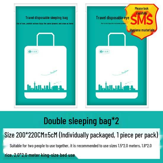 Travel Disposable Bed Set: Dirty-Proof Bed Sheets, Duvet Cover, Pillowcase, and Towel for Hotel or Train Sleeper.