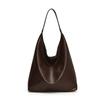 Large capacity tote bag Lazy wind bag Women's 2025 new niche underarm bucket bag Fashion shoulder commuter bag