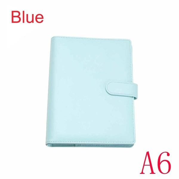 1 Pcs New Vintage Refillable Notebook File Folder Notepad Cover Leather Ring Binder Office Supplies