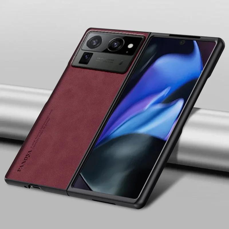 

Для Tecno Phantom VFold 2 роскошный чехол из овчины для телефона Phantom V Fold2 противоударный бампер матовый силиконовый защитный мягкий край чехол Phantom V Fold2 красный