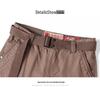 Men's Summer Cotton Workwear Cargo Shorts - Washed, Casual, Multi-Pocket, Straight Leg Bermuda.