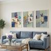 Flying Crane Set of 3 Wall Art Pastel Japandi Triptych Prints Canvas Poster Prints Home Bedroom Living Room Decoration Gift