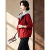 D.F.DEAR Women's Vibrant Color-block Hooded Jacket