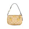 COACH Nolita 15 Chicken Cartoon Animal Print Chain Artificial Leather Wrist Bag Clutch Regular Women's Khaki Color Yellow