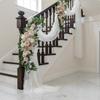 2 Pieces Wedding Aisle Chair Decoration Ready To Use Artificial Flower Swag Set Handmade