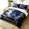 Dallas Cowboys 3pc Duvet Cover Set Simple Modern Bedding Set Wrinkle Resistant Soft Fabric All Season Use a perfect gift