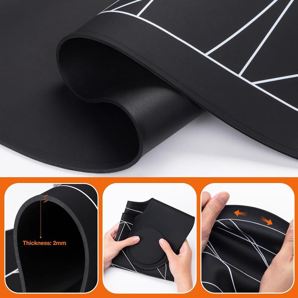 Silicone Striped Extra Long & Large Unisex Salon Hairdressing Cape