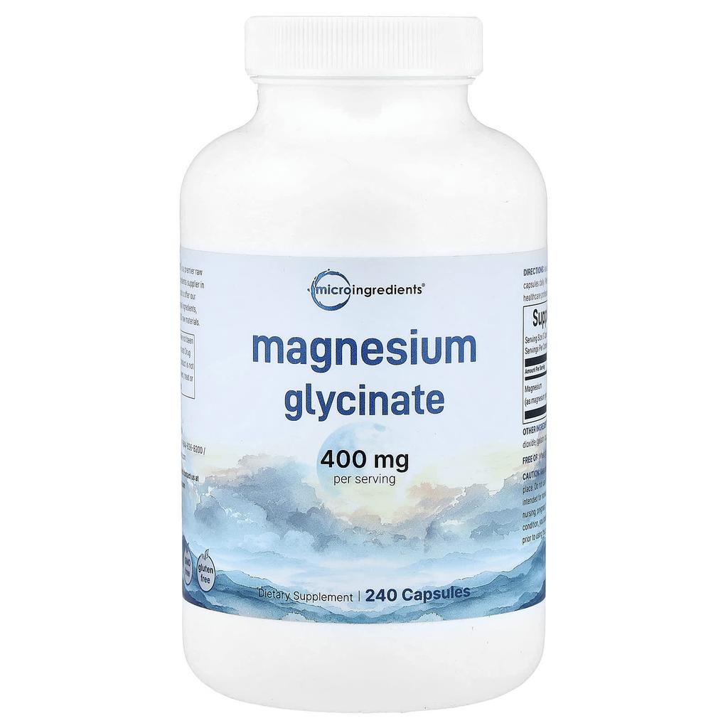 Magnesium Glycinate, 240 Capsules (133Mg per Capsule)