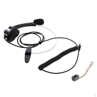 Center Hands Headphone Desk Telephone Monaural Mircrophone Noice Cancelling
